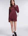 Mock Neck Oversized Sweatshirts-SUUKSESS-SUUKSESS