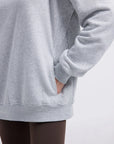 Mock Neck Sweatshirt Fleece-SUUKSESS-SUUKSESS