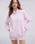 Mock Neck Sweatshirt Fleece-SUUKSESS-SUUKSESS