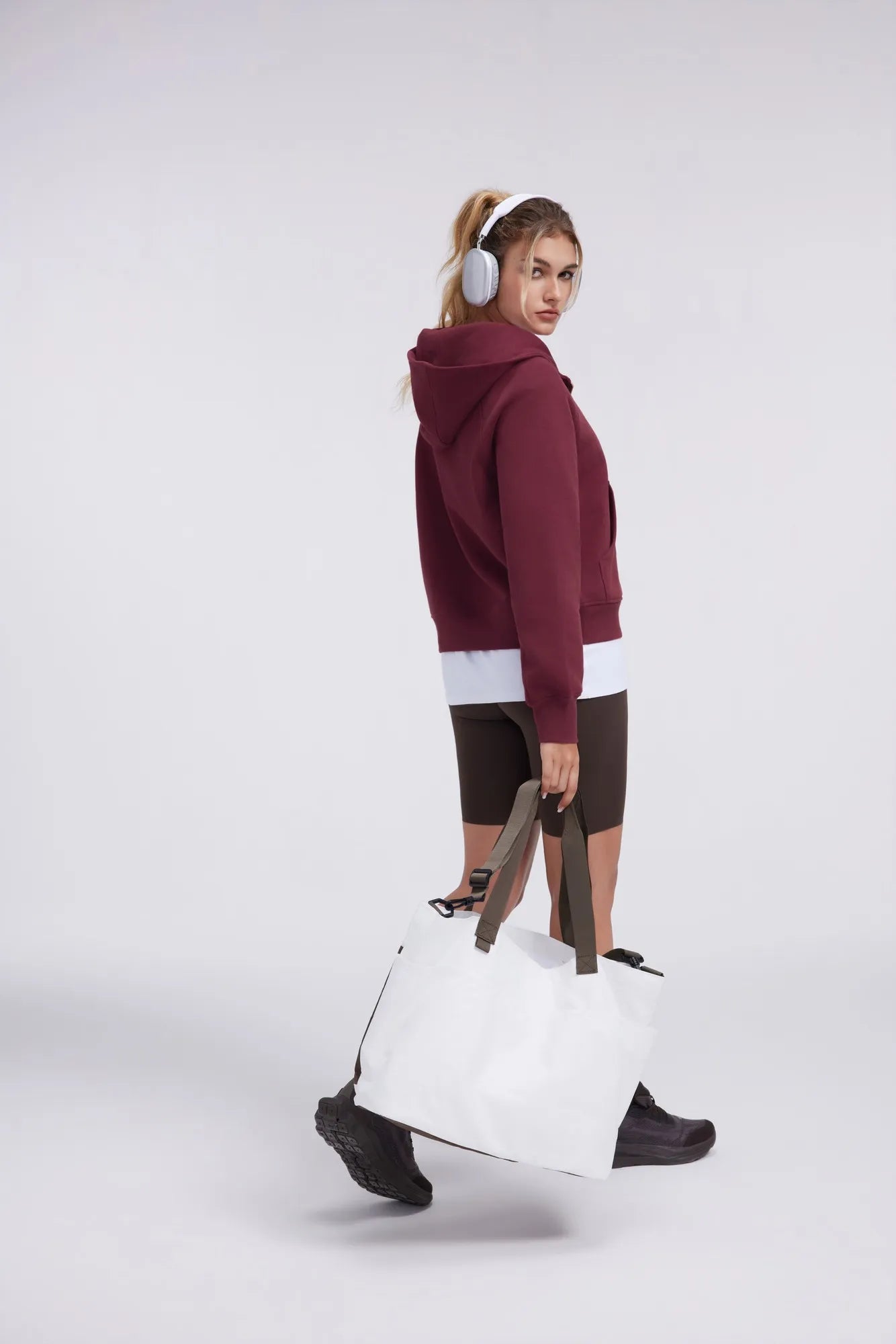 Gold Half Zip up Cotton Hoodies Sweatshirt-SUUKSESS-SUUKSESS