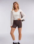Cotton Gold Full Zip Up Athletic Jacket Sweatshirt-SUUKSESS-SUUKSESS