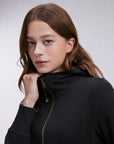 Cotton Gold Full Zip Up Athletic Jacket Sweatshirt-SUUKSESS-SUUKSESS