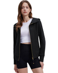 Cotton Gold Full Zip Up Athletic Jacket Sweatshirt-SUUKSESS-SUUKSESS