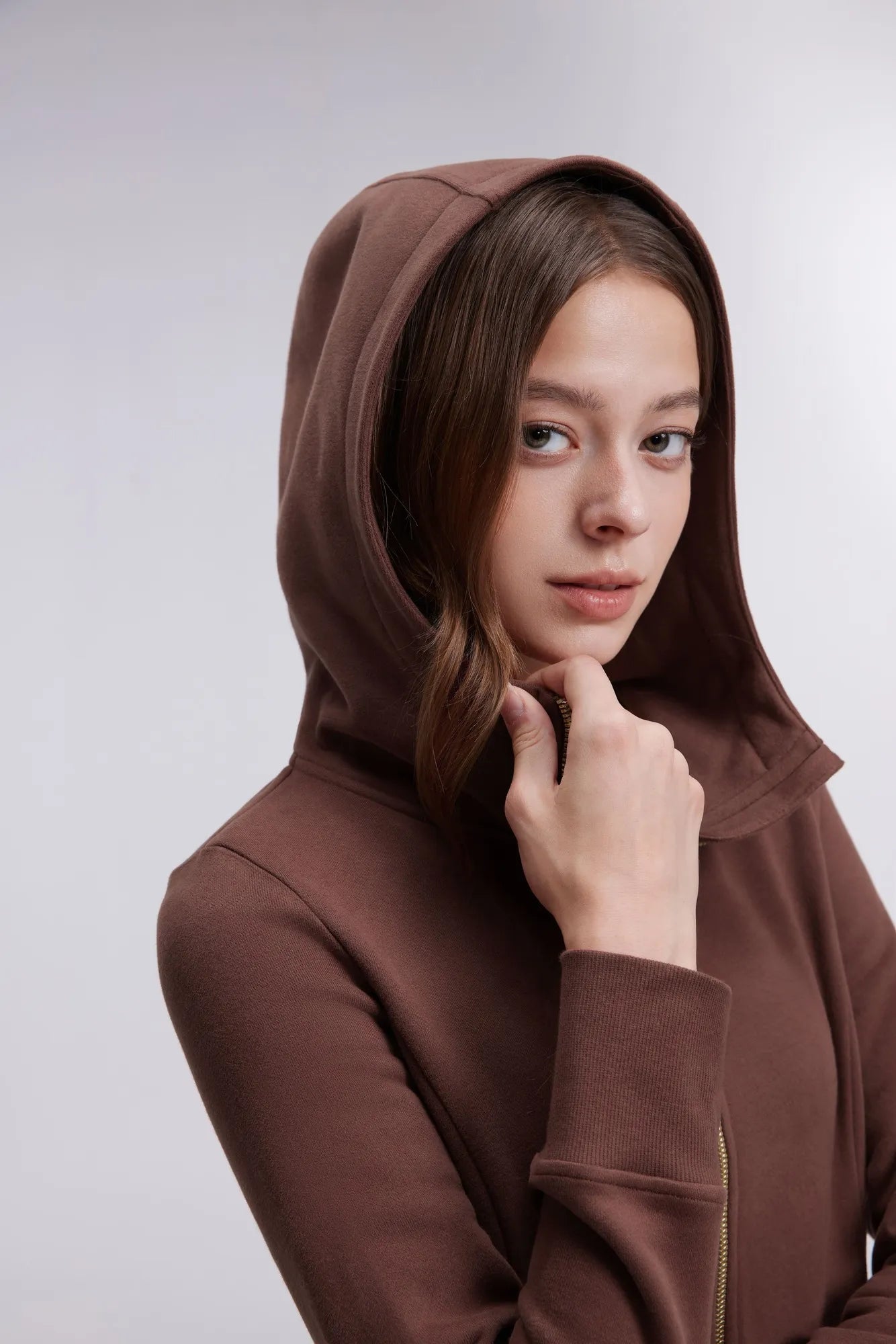 Cotton Gold Full Zip Up Athletic Jacket Sweatshirt-SUUKSESS-SUUKSESS