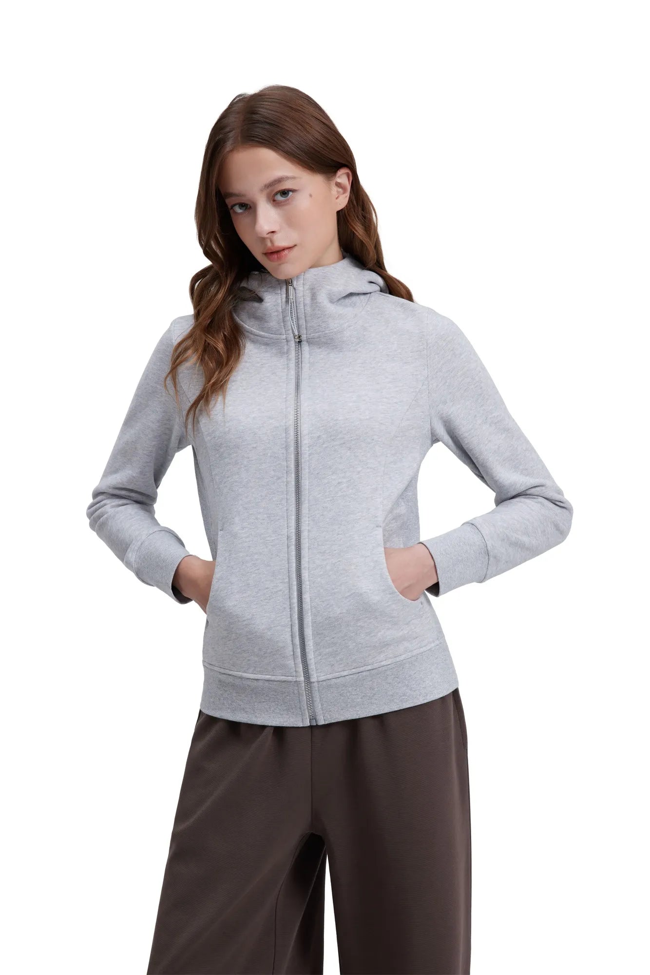 Cotton Gold Full Zip Up Athletic Jacket Sweatshirt-SUUKSESS-SUUKSESS
