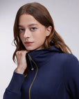 Cotton Gold Full Zip Up Athletic Jacket Sweatshirt-SUUKSESS-SUUKSESS