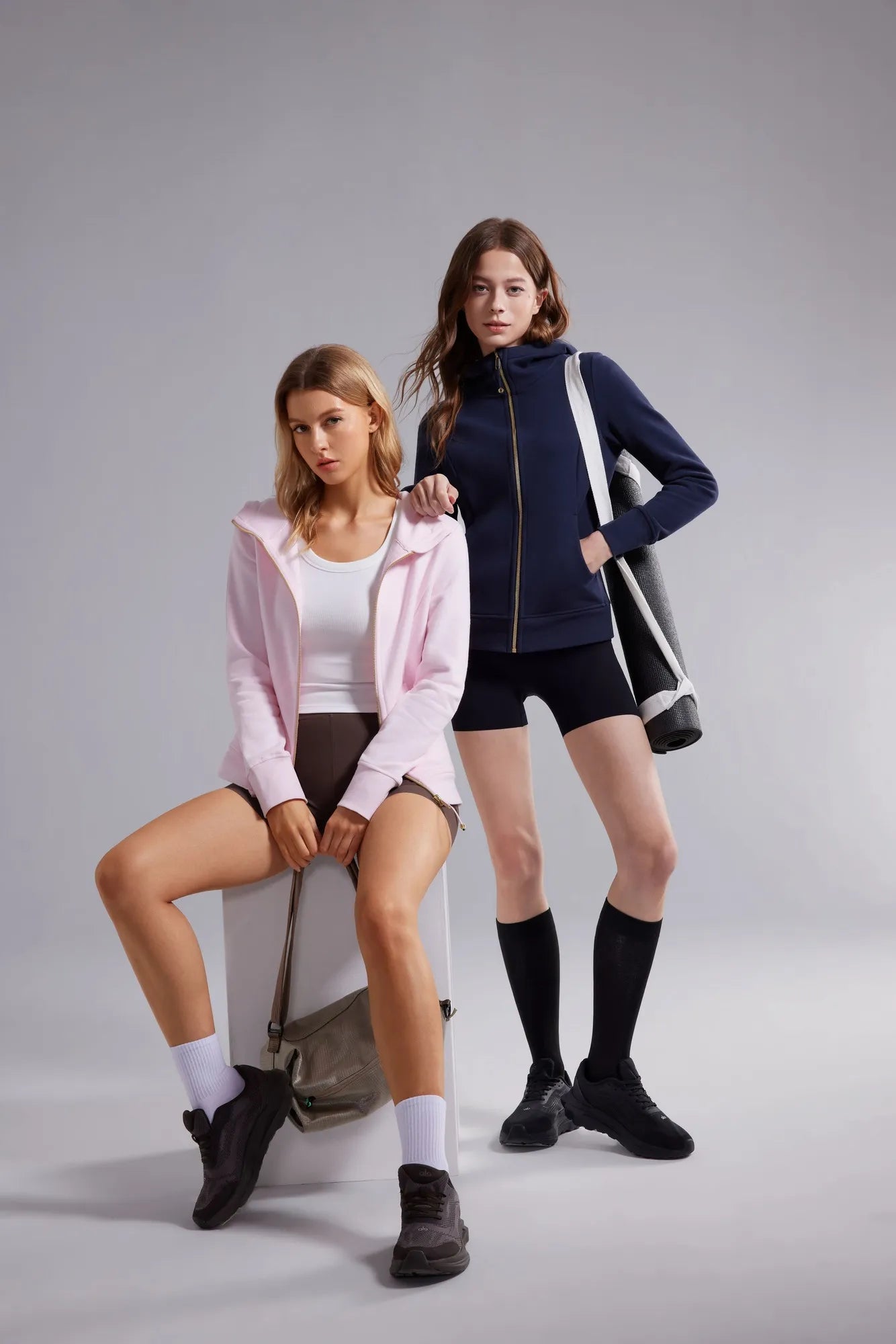 Cotton Gold Full Zip Up Athletic Jacket Sweatshirt-SUUKSESS-SUUKSESS