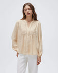 Button Down Boho Top - Long Sleeve-SUUKSESS-SUUKSESS