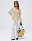 Button Down Boho Top - Long Sleeve-SUUKSESS-SUUKSESS