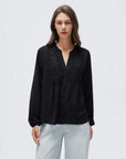 Button Down Boho Top - Long Sleeve-SUUKSESS-SUUKSESS