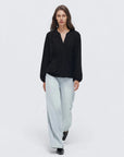 Button Down Boho Top - Long Sleeve-SUUKSESS-SUUKSESS