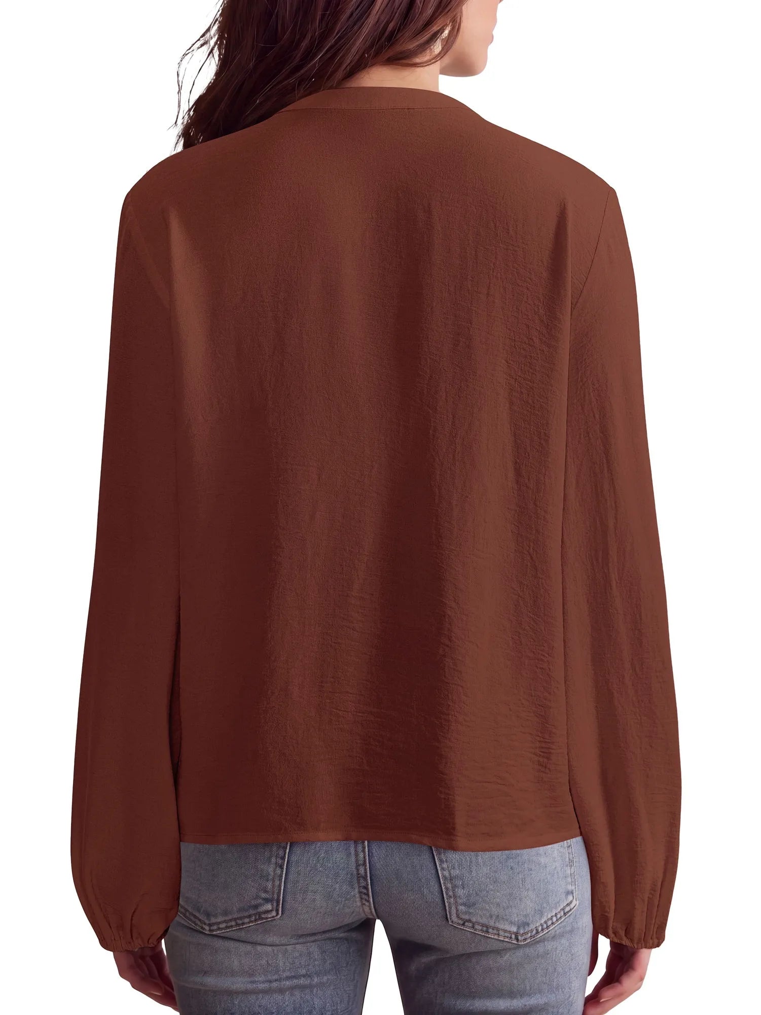 Button Down Boho Top - Long Sleeve-SUUKSESS-SUUKSESS