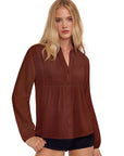 Button Down Boho Top - Long Sleeve-SUUKSESS-SUUKSESS