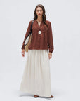 Button Down Boho Top - Long Sleeve-SUUKSESS-SUUKSESS
