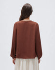 Button Down Boho Top - Long Sleeve-SUUKSESS-SUUKSESS