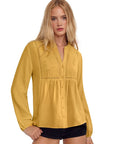 Button Down Boho Top - Long Sleeve-SUUKSESS-SUUKSESS