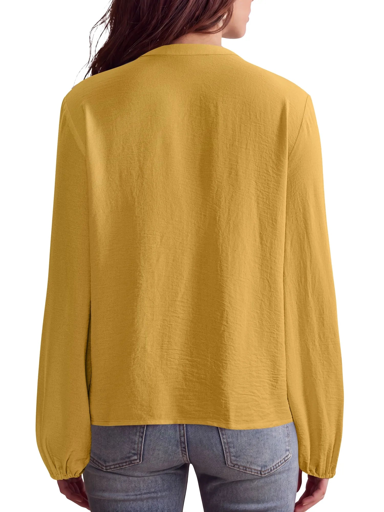 Button Down Boho Top - Long Sleeve-SUUKSESS-SUUKSESS