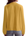 Button Down Boho Top - Long Sleeve-SUUKSESS-SUUKSESS
