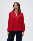 Button Down Boho Top - Long Sleeve-SUUKSESS-SUUKSESS