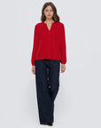 Button Down Boho Top - Long Sleeve-SUUKSESS-SUUKSESS
