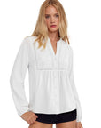 Button Down Boho Top - Long Sleeve-SUUKSESS-SUUKSESS