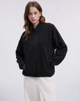 Quarter Zip Fleece Fuzzy Sherpa Jacket-SUUKSESS-SUUKSESS