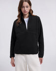 Quarter Zip Fleece Fuzzy Sherpa Jacket-SUUKSESS-SUUKSESS
