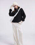 Quarter Zip Fleece Fuzzy Sherpa Jacket-SUUKSESS-SUUKSESS