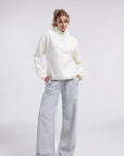 Quarter Zip Fleece Fuzzy Sherpa Jacket-SUUKSESS-SUUKSESS