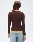 Layered Crew Neck Fitted Shirt - Long Sleeve