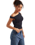 Butterweiches Off-Shoulder-Shirt