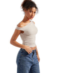Butterweiches Off-Shoulder-Shirt