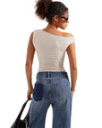 Butterweiches Off-Shoulder-Shirt