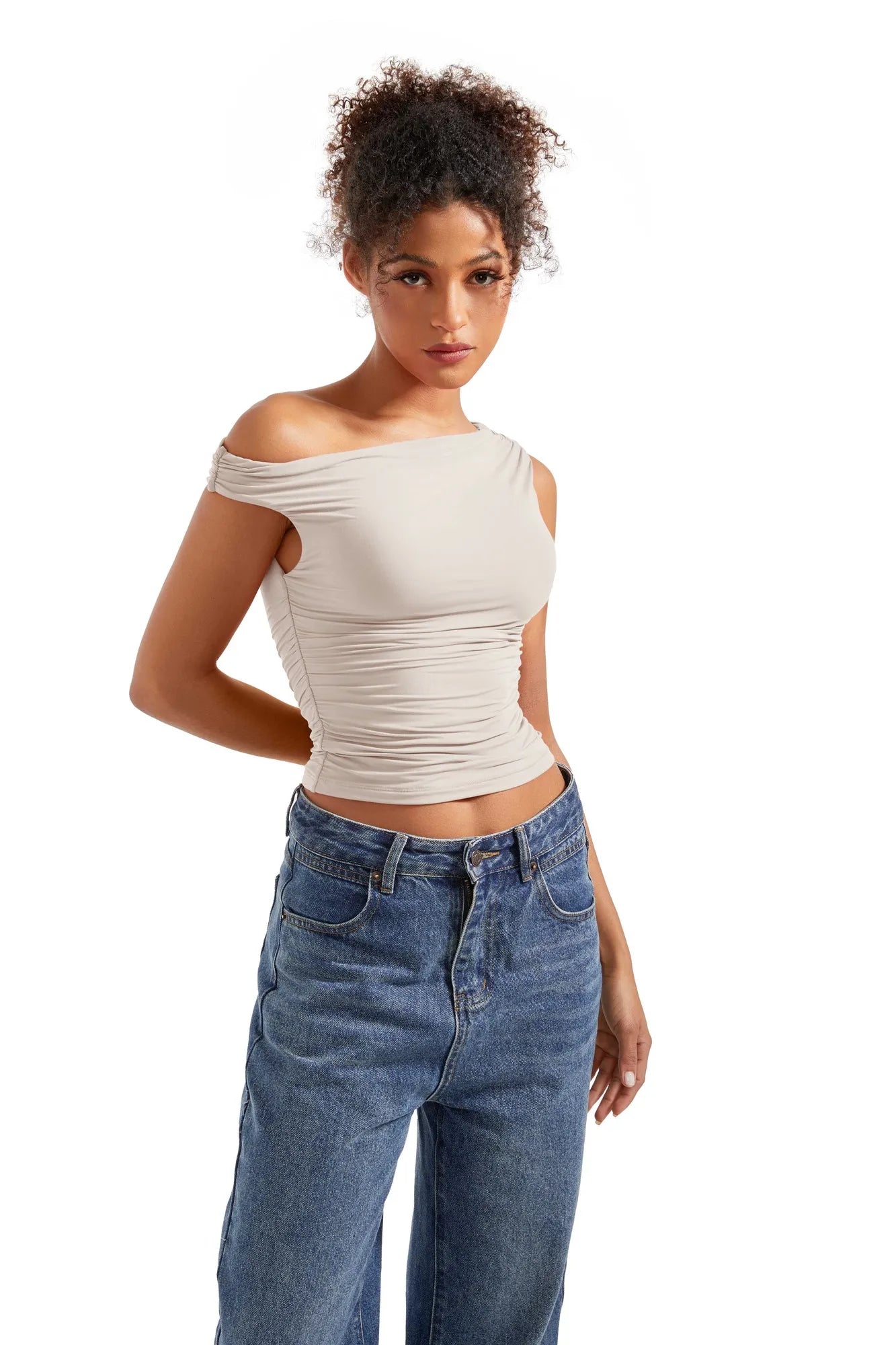 Butterweiches Off-Shoulder-Shirt