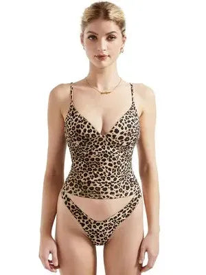 Buttery Soft Cami V Neck Tank Top-Clothing-SUUKSESS-Leopard-XS-SUUKSESS