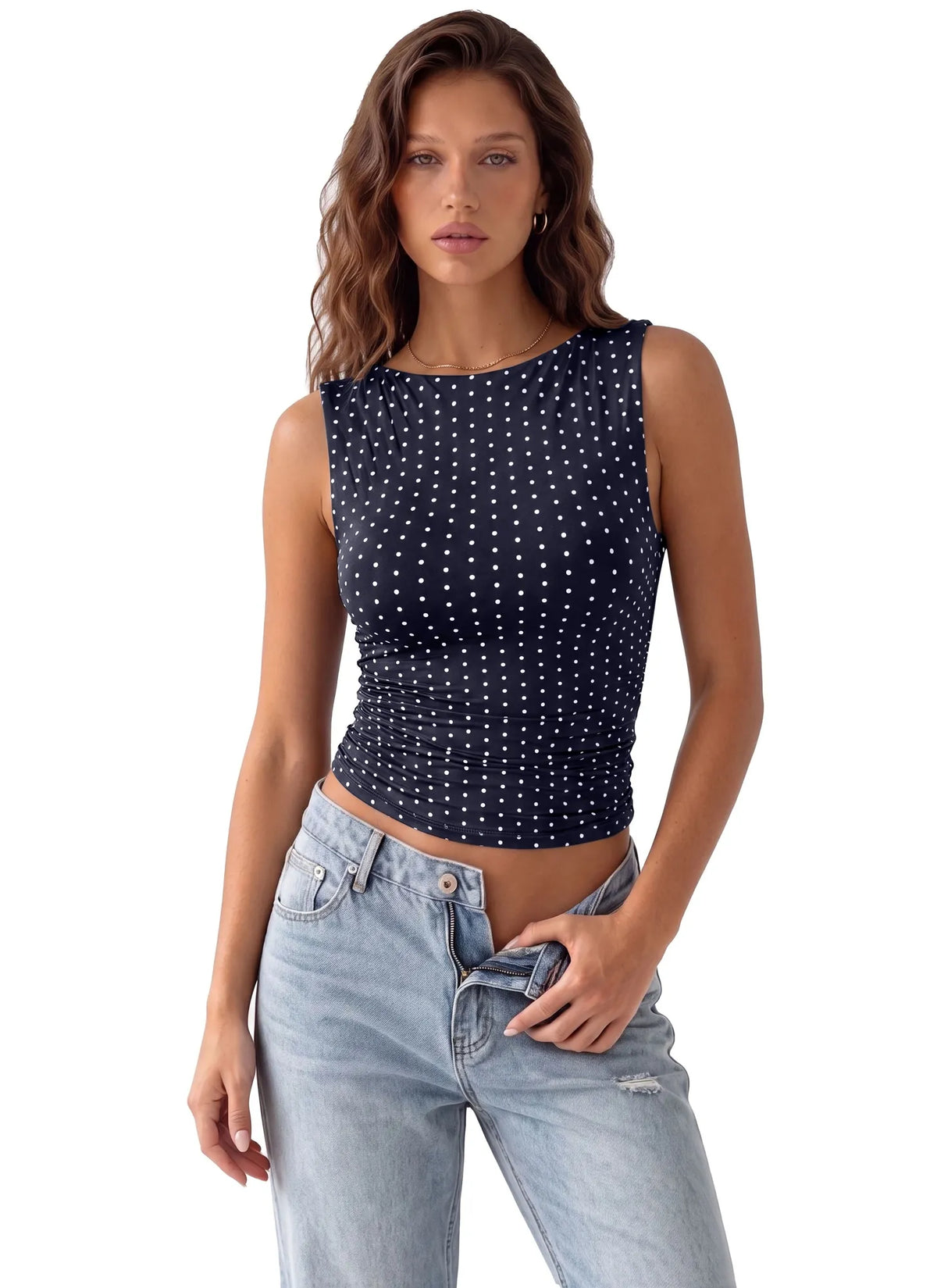 Buttery Soft Side Ruched Tank Top