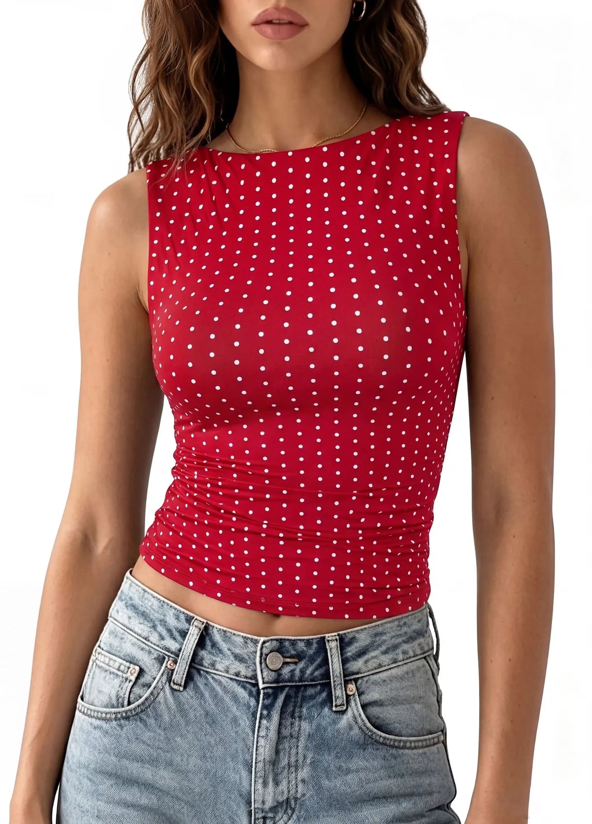 Buttery Soft Side Ruched Tank Top