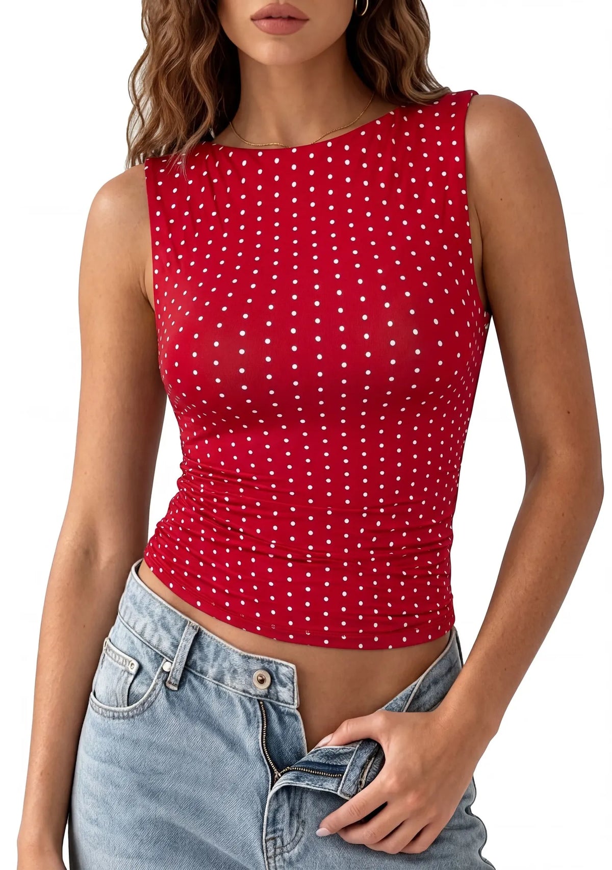 Buttery Soft Side Ruched Tank Top