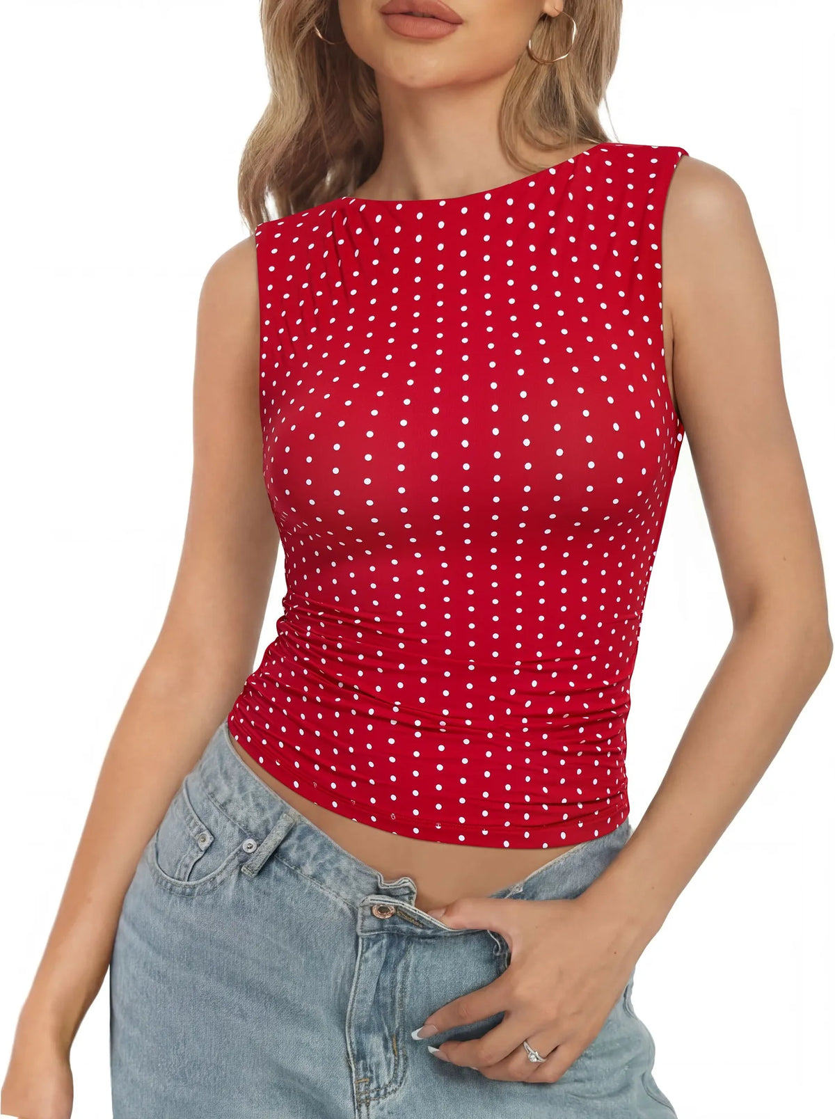 Buttery Soft Side Ruched Tank Top