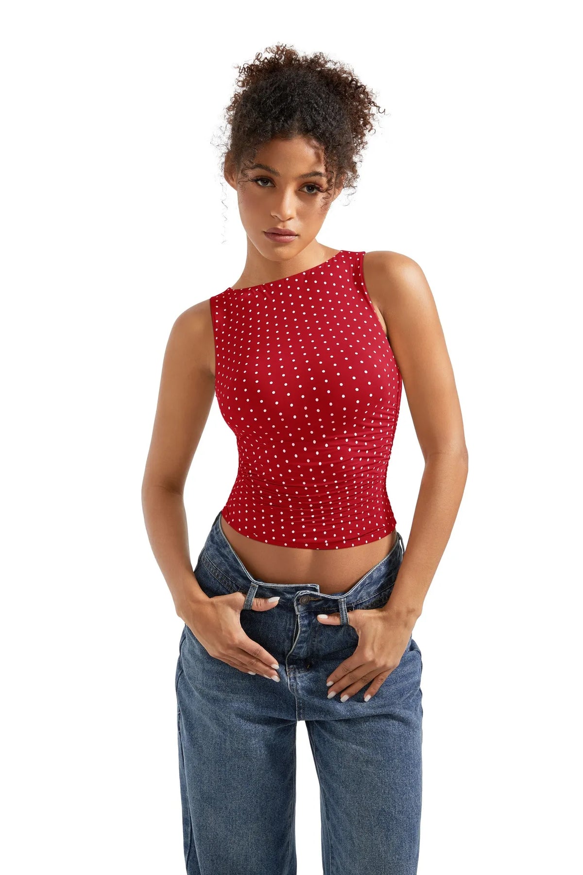 Buttery Soft Side Ruched Tank Top