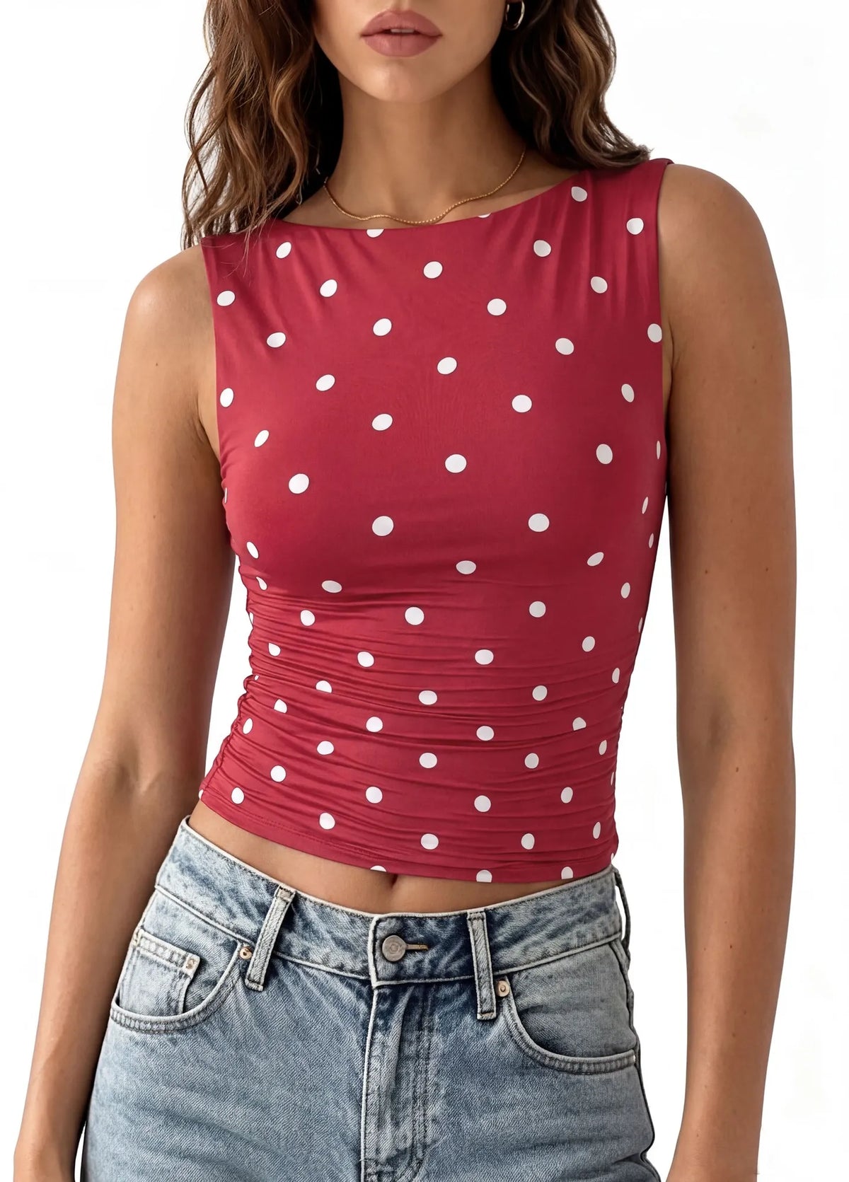 Buttery Soft Side Ruched Tank Top