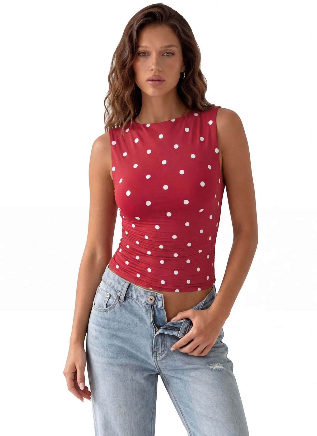 Buttery Soft Side Ruched Tank Top