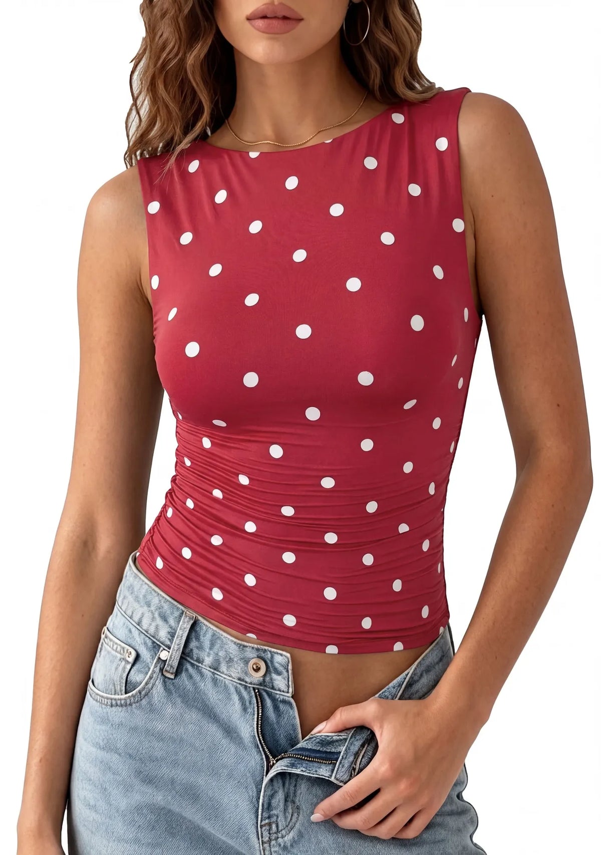 Buttery Soft Side Ruched Tank Top