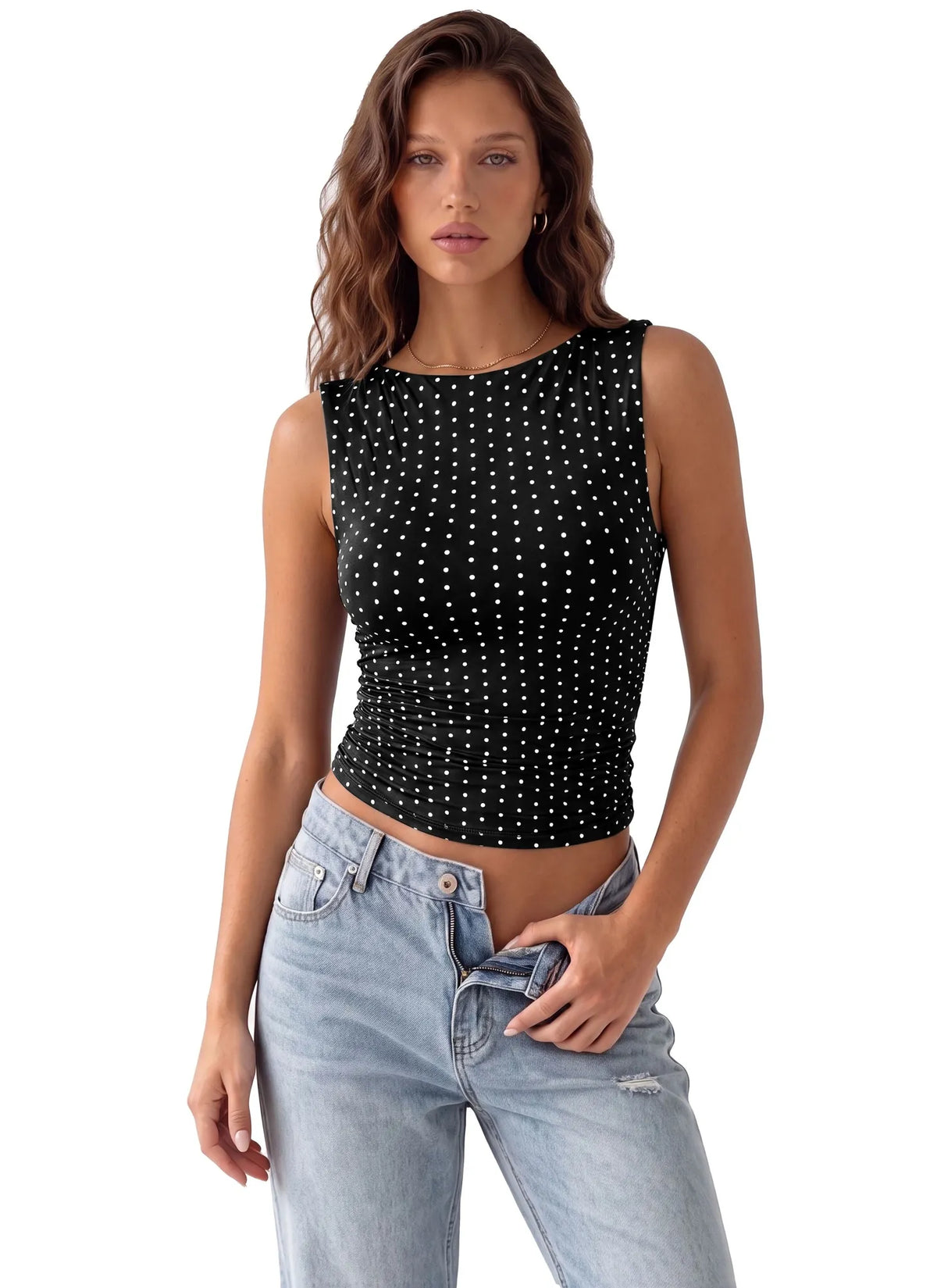 Buttery Soft Side Ruched Tank Top