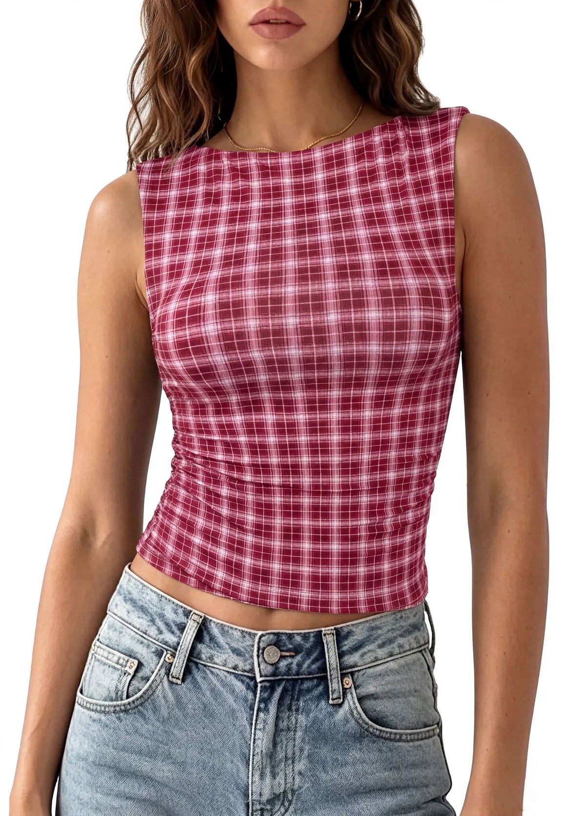 Buttery Soft Side Ruched Tank Top