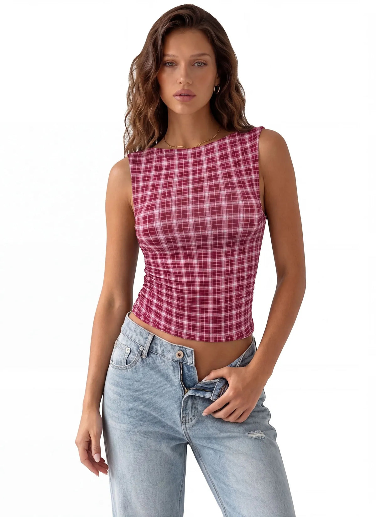 Buttery Soft Side Ruched Tank Top