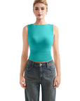 Buttery Soft Side Ruched Tank Top