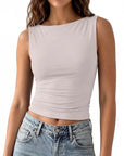 Buttery Soft Side Ruched Tank Top