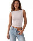 Buttery Soft Side Ruched Tank Top