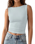 Buttery Soft Side Ruched Tank Top